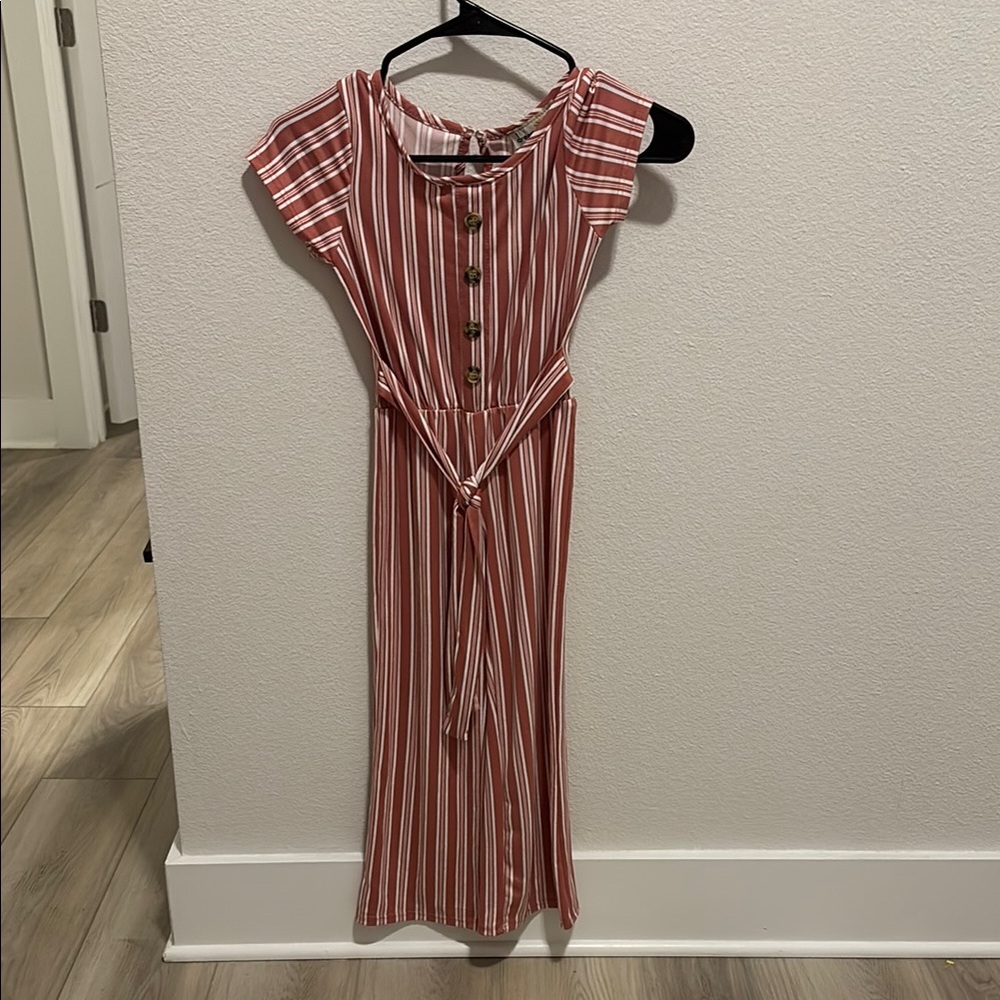 Dreamgirl Pink Flutter Sleeve Sundress